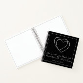 Personalized Silver Wedding Guest Book ノートブック (内部)