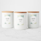  Personalized Simple Design Pantry Labels Minimal フードラベル (ボトル)