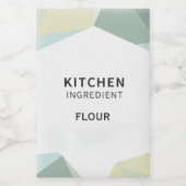  Personalized Simple Design Pantry Labels Minimal フードラベル (シングルラベル)