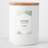  Personalized Simple Design Pantry Labels Minimal フードラベル (正面)