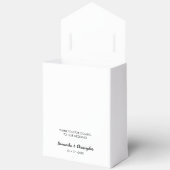 Personalized Simple Elegant Love Wedding ScrIpt フェイバーボックス (見開き)
