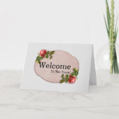 Personalized simple Elegant Welcome Card カード (正面)