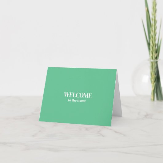 Personalized simple Elegant Welcome to the team カード (正面)