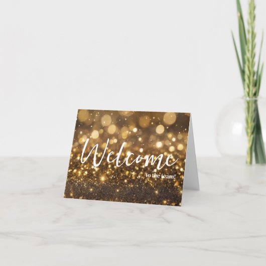 Personalized simple Elegant Welcome to the team カード (正面)