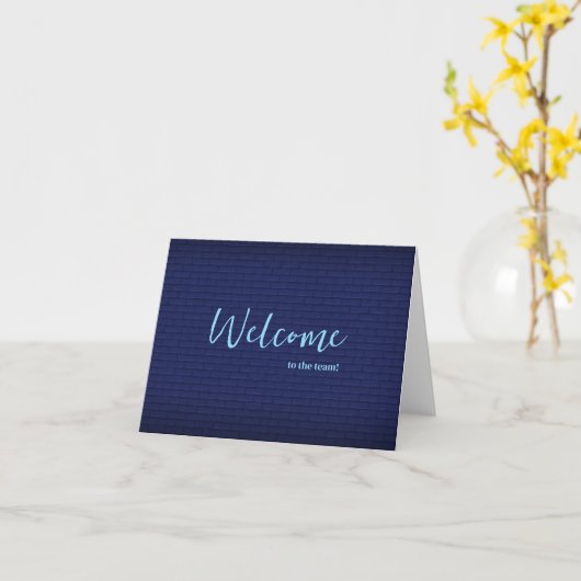 Personalized simple Elegant Welcome to the team カード (黄色い花)