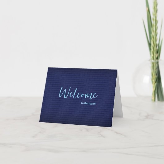 Personalized simple Elegant Welcome to the team カード (正面)