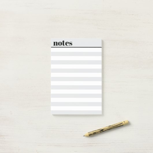 Personalized Simple Minimal Sticky Notes, 4" x 6" ポストイット (デスク上)