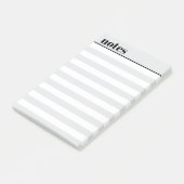 Personalized Simple Minimal Sticky Notes, 4" x 6" ポストイット (アングル)