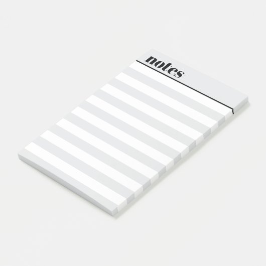 Personalized Simple Minimal Sticky Notes, 4" x 6" ポストイット (アングル)