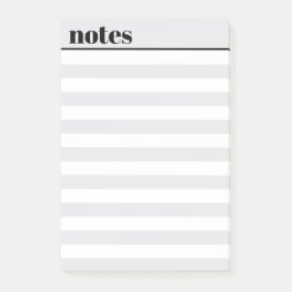 Personalized Simple Minimal Sticky Notes, 4" x 6" ポストイット