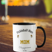 Personalized Simple Modern Pickleball Mom Gift  マグカップ