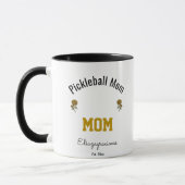 Personalized Simple Modern Pickleball Mom Gift  マグカップ (左)