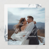 Personalized Simple Modern Wedding Invitation  招待状 (正面/裏面)