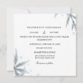 Personalized Simple Modern Wedding Invitation 招待状 (裏面)