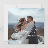 Personalized Simple Modern Wedding Invitation 招待状 (正面)