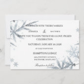 Personalized Simple Modern Wedding Invitation  招待状 (裏面)