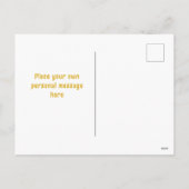 Personalized Singing Lady Pineapples シーズンポストカード (裏面)