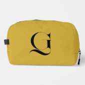 Personalized Single Custom Monogram Metallic Gold ドップキット (正面)