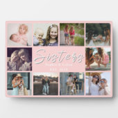 Personalized Sister Gift – 10 Photo Table Plaque フォトプラーク (正面)