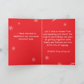 Personalized Sisters Christmas Economics Greeting カード (内部)