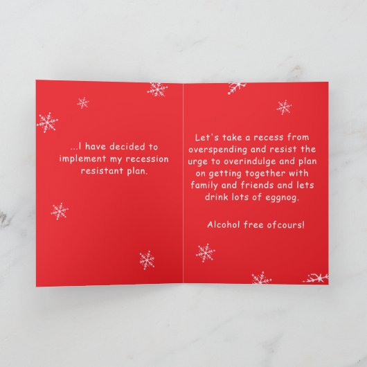 Personalized Sisters Christmas Economics Greeting カード (内部)