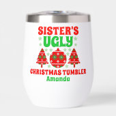 Personalized Sister's Ugly Christmas Sweater (正面)