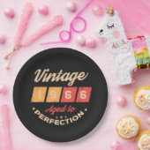 Personalized sixty vintage 60th birthday party ペーパープレート (パーティー)