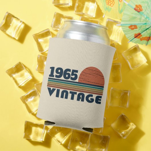 Personalized sixty vintage 60th birthday party 缶クーラー (インサイチュ 夏)