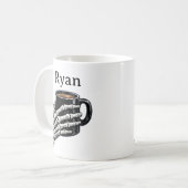 Personalized Skeleton Hand Coffee Mug Gift コーヒーマグカップ (正面左)