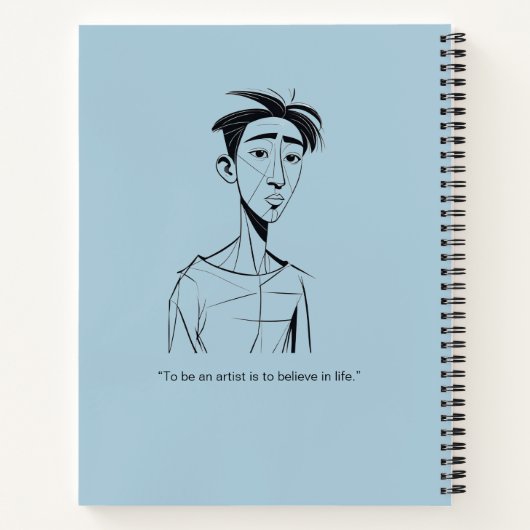 Personalized Sketches and Scribbles Notebook ノートブック (裏面)