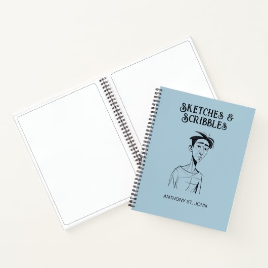 Personalized Sketches and Scribbles Notebook ノートブック (内部)