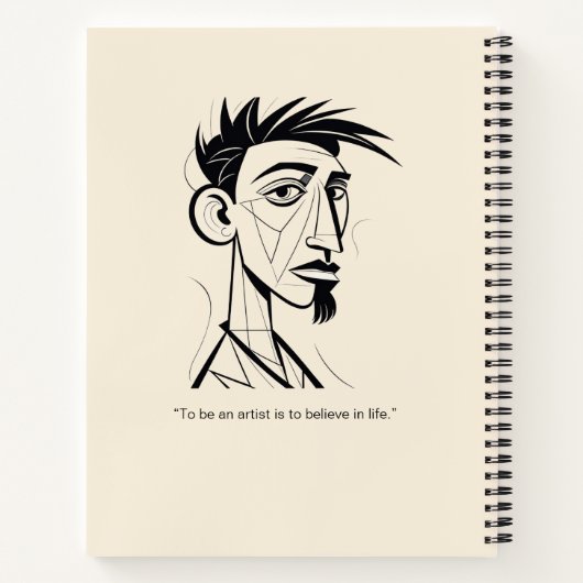 Personalized Sketches and Scribbles Notebook ノートブック (裏面)