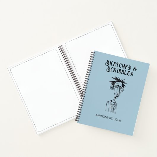 Personalized Sketches and Scribbles Notebook ノートブック (内部)