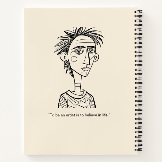 Personalized Sketches and Scribbles Notebook ノートブック (裏面)