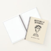 Personalized Sketches and Scribbles Notebook ノートブック (内部)