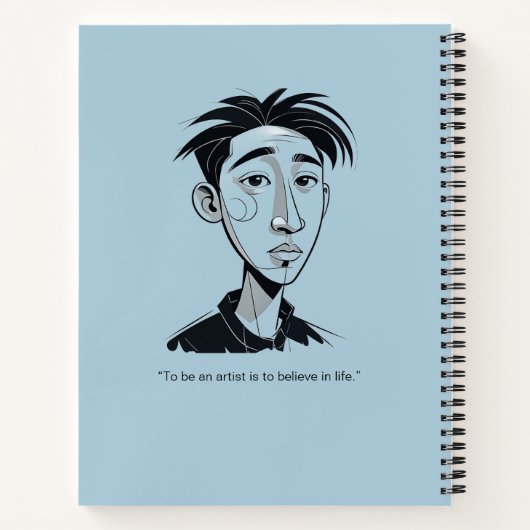Personalized Sketches and Scribbles Notebook ノートブック (裏面)