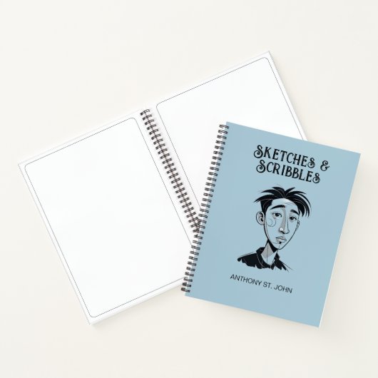 Personalized Sketches and Scribbles Notebook ノートブック (内部)