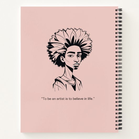 Personalized Sketches and Scribbles Notebook ノートブック (裏面)