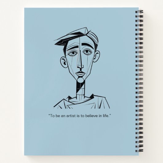 Personalized Sketches and Scribbles Notebook ノートブック (裏面)