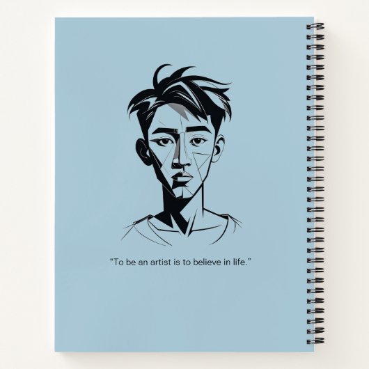 Personalized Sketches and Scribbles Notebook ノートブック (裏面)