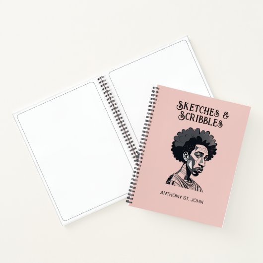 Personalized Sketches and Scribbles Notebook ノートブック (内部)