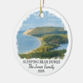 Personalized Sleeping Bear Dunes Ornament, Michiga セラミックオーナメント (左)