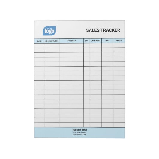 Personalized Small Business Sales Tracker Notepad ノートパッド (回転)