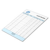 Personalized Small Business Sales Tracker Notepad ノートパッド (アングル)