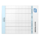 Personalized Small Business Sales Tracker Notepad ノートパッド (正面)