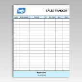 Personalized Small Business Sales Tracker Notepad ノートパッド