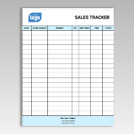 Personalized Small Business Sales Tracker Notepad ノートパッド