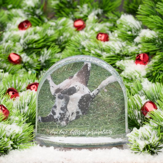personalized snow globe featuring two of your own  (クリスマス)