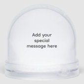 Personalized Snow Globe Photo Gift Ornament (裏面)