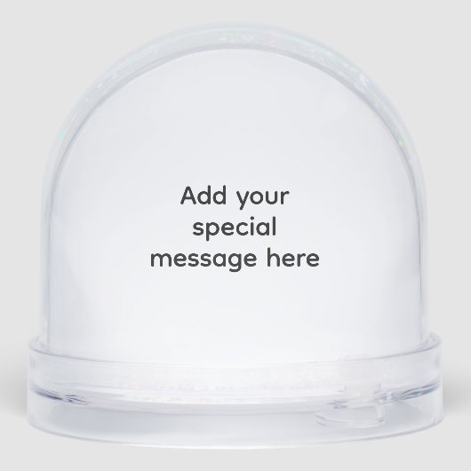 Personalized Snow Globe Photo Gift Ornament (裏面)